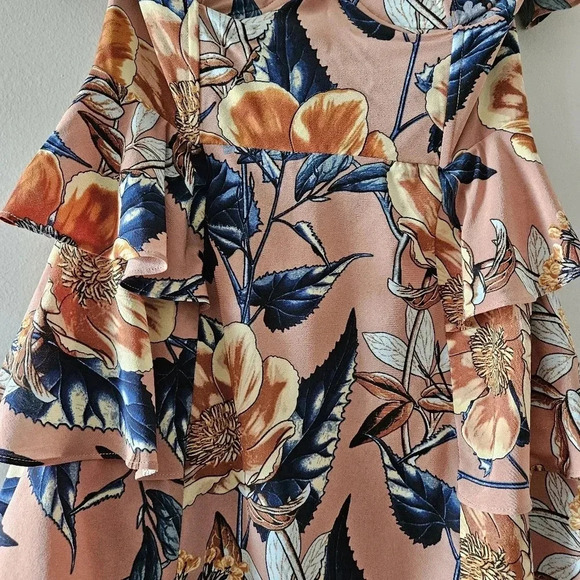 For Love And Lemons Flamenco Strapless Corset Floral Mini Dress Size Small. - Picture 10 of 16